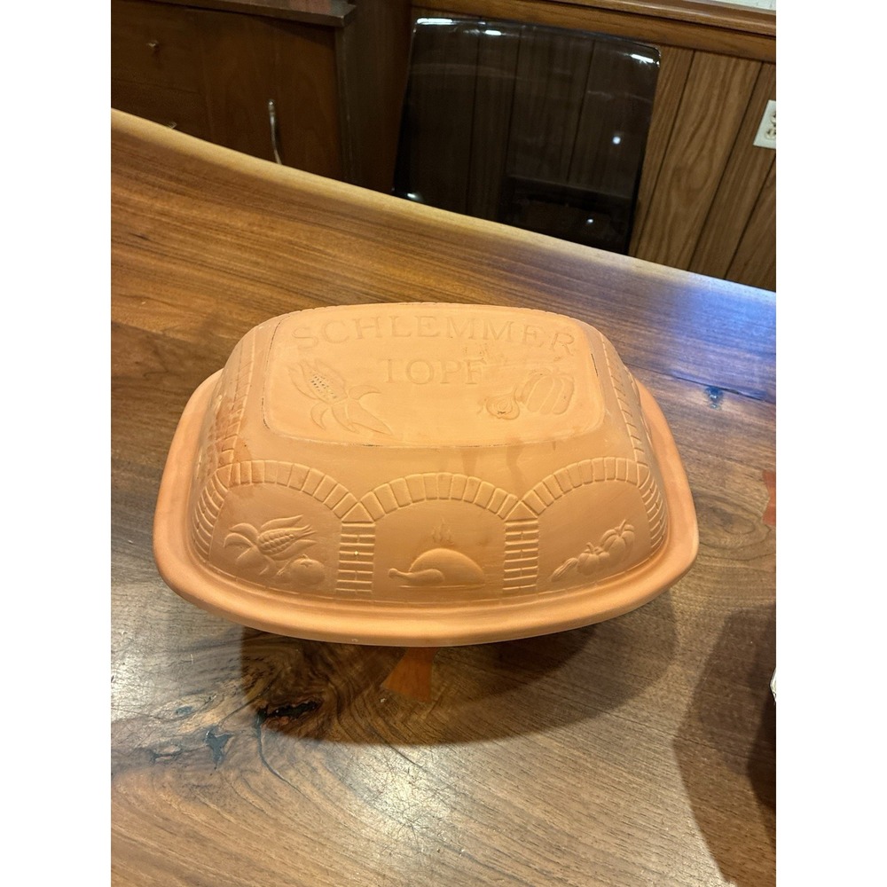 Schlemmertopf #838 Clay Terra Cotta Baker Authentic W Germany Original Roaster
